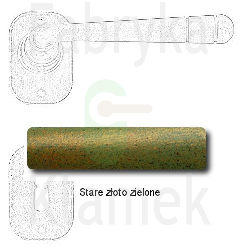 Klamka Berna 2110 z rozetą na klucz Klamka Berna 2110 z rozetą na klucz
