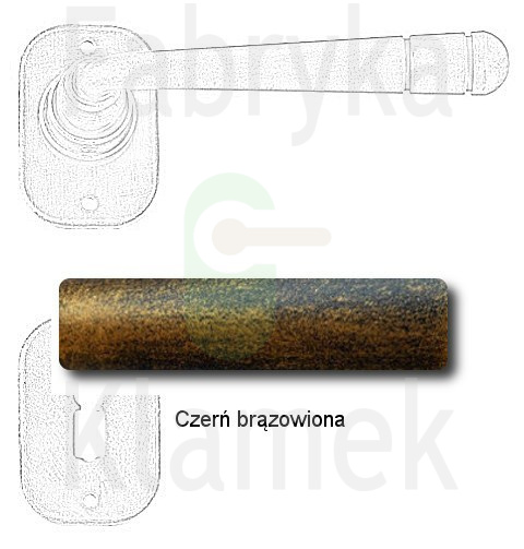 Klamka Berna 2110 z rozetą na klucz Klamka Berna 2110 z rozetą na klucz