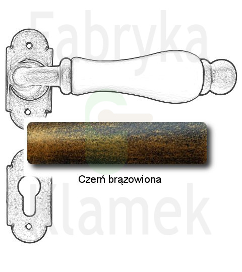 czerń brązowiona czerń brązowiona