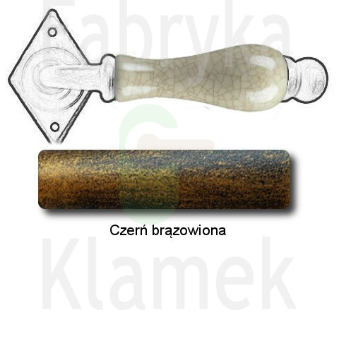 czerń brązowiona czerń brązowiona