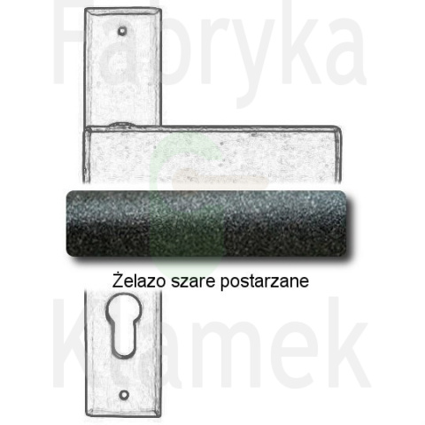 Klamka Stockholm 1820 na wkładkę rozstaw 92 mm Klamka Stockholm 1820 na wkładkę rozstaw 92 mm