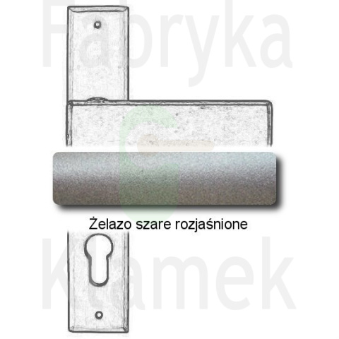 Klamka Stockholm 1820 na wkładkę rozstaw 92 mm Klamka Stockholm 1820 na wkładkę rozstaw 92 mm