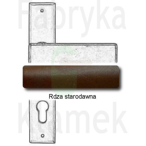 Klamka Stockholm 1820 na wkładkę rozstaw 92 mm Klamka Stockholm 1820 na wkładkę rozstaw 92 mm