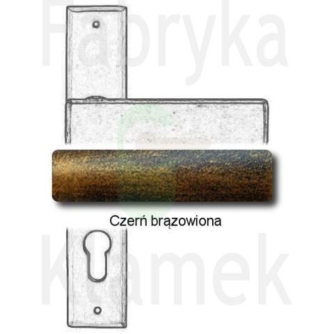 Klamka Stockholm 1820 na wkładkę rozstaw 92 mm Klamka Stockholm 1820 na wkładkę rozstaw 92 mm