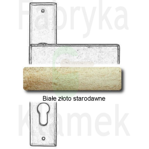 Klamka Stockholm 1820 na wkładkę rozstaw 92 mm Klamka Stockholm 1820 na wkładkę rozstaw 92 mm
