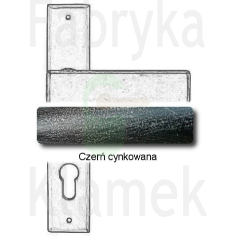 Klamka Stockholm 1820 na wkładkę rozstaw 92 mm Klamka Stockholm 1820 na wkładkę rozstaw 92 mm
