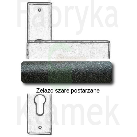 Klamka Stockholm 1820 na wkładkę rozstaw 90 mm Klamka Stockholm 1820 na wkładkę rozstaw 90 mm
