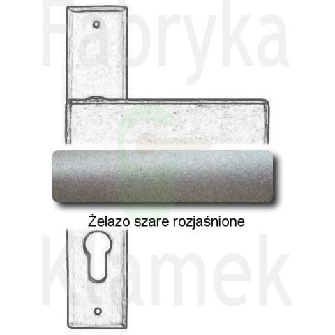 Klamka Stockholm 1820 na wkładkę rozstaw 72 mm Klamka Stockholm 1820 na wkładkę rozstaw 72 mm