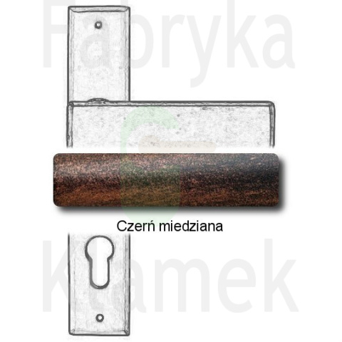 Klamka Stockholm 1820 na wkładkę rozstaw 72 mm Klamka Stockholm 1820 na wkładkę rozstaw 72 mm