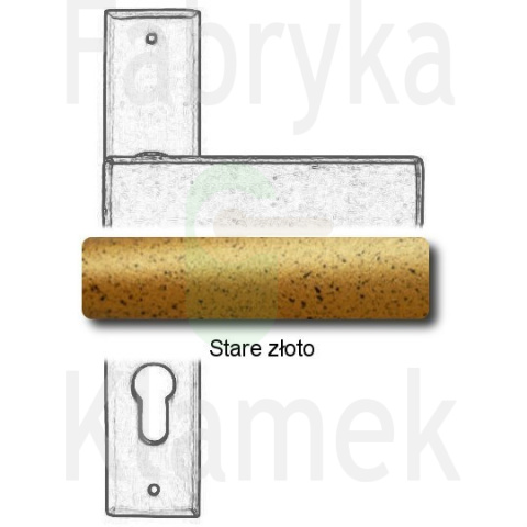 Klamka Stockholm 1820 na wkładkę rozstaw 72 mm Klamka Stockholm 1820 na wkładkę rozstaw 72 mm