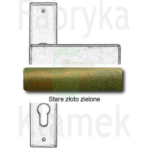Klamka Stockholm 1820 na wkładkę rozstaw 72 mm Klamka Stockholm 1820 na wkładkę rozstaw 72 mm