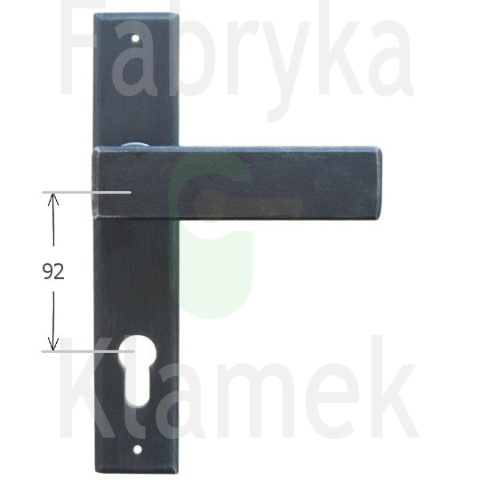 Klamka Stockholm 1820 na wkładkę rozstaw 92 mm kolor czerń starodawna Klamka Stockholm 1820 na wkładkę rozstaw 92 mm kolor czerń starodawna