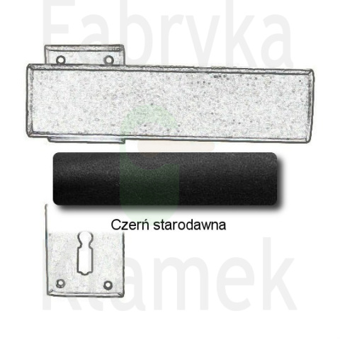 Klamka Stockholm 1821 z rozetą na klucz Klamka Stockholm 1821 z rozetą na klucz