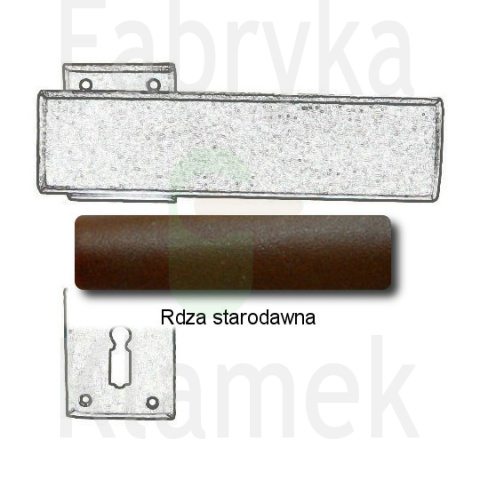Klamka Stockholm 1821 z rozetą na klucz Klamka Stockholm 1821 z rozetą na klucz