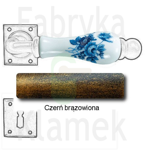 czerń brązowiona czerń brązowiona