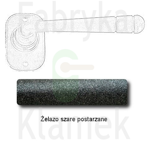 Klamka Berna 2110 bez dolnej rozety Klamka Berna 2110 bez dolnej rozety