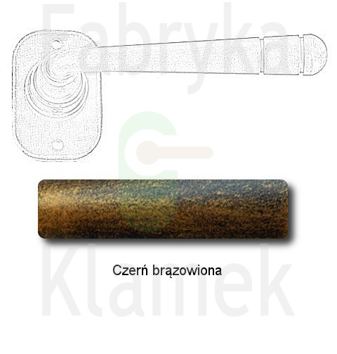 Klamka Berna 2110 bez dolnej rozety Klamka Berna 2110 bez dolnej rozety