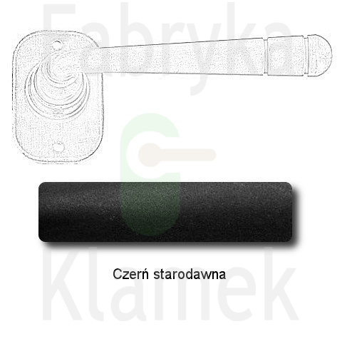 Klamka Berna 2110 bez dolnej rozety Klamka Berna 2110 bez dolnej rozety