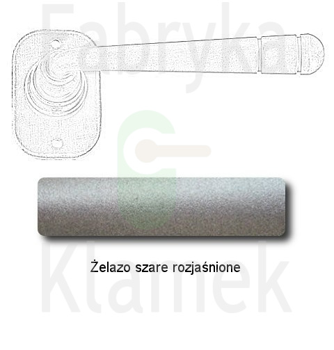Klamka Berna 2110 bez dolnej rozety Klamka Berna 2110 bez dolnej rozety