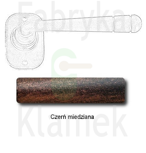 Klamka Berna 2110 bez dolnej rozety Klamka Berna 2110 bez dolnej rozety