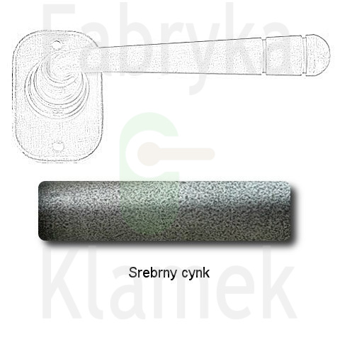 Klamka Berna 2110 bez dolnej rozety Klamka Berna 2110 bez dolnej rozety