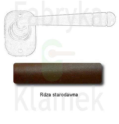 Klamka Berna 2110 bez dolnej rozety Klamka Berna 2110 bez dolnej rozety