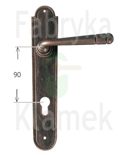 Klamka Berna 2901 na wkładkę rozstaw 90 mm Klamka Berna 2901 na wkładkę rozstaw 90 mm