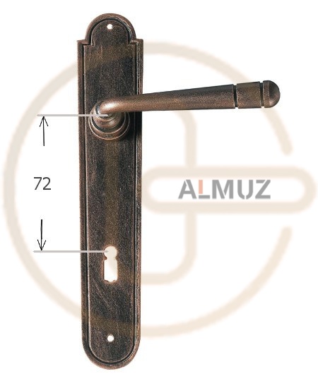 Klamka Berna 2901 na klucz rozstaw 72 mm