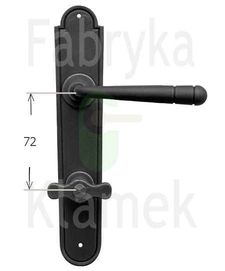 Klamka Berna 2901 z blokadą WC rozstaw 72 mm Klamka Berna 2901 z blokadą WC rozstaw 72 mm