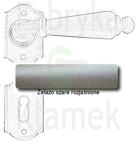 Klamka Oslo 2401 z rozetą klucz Klamka Oslo 2401 z rozetą klucz