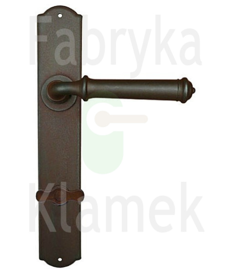 Klamka Tallin 1899 z blokadą WC, kolor rdza starodawna Klamka Tallin 1899 z blokadą WC, kolor rdza starodawna