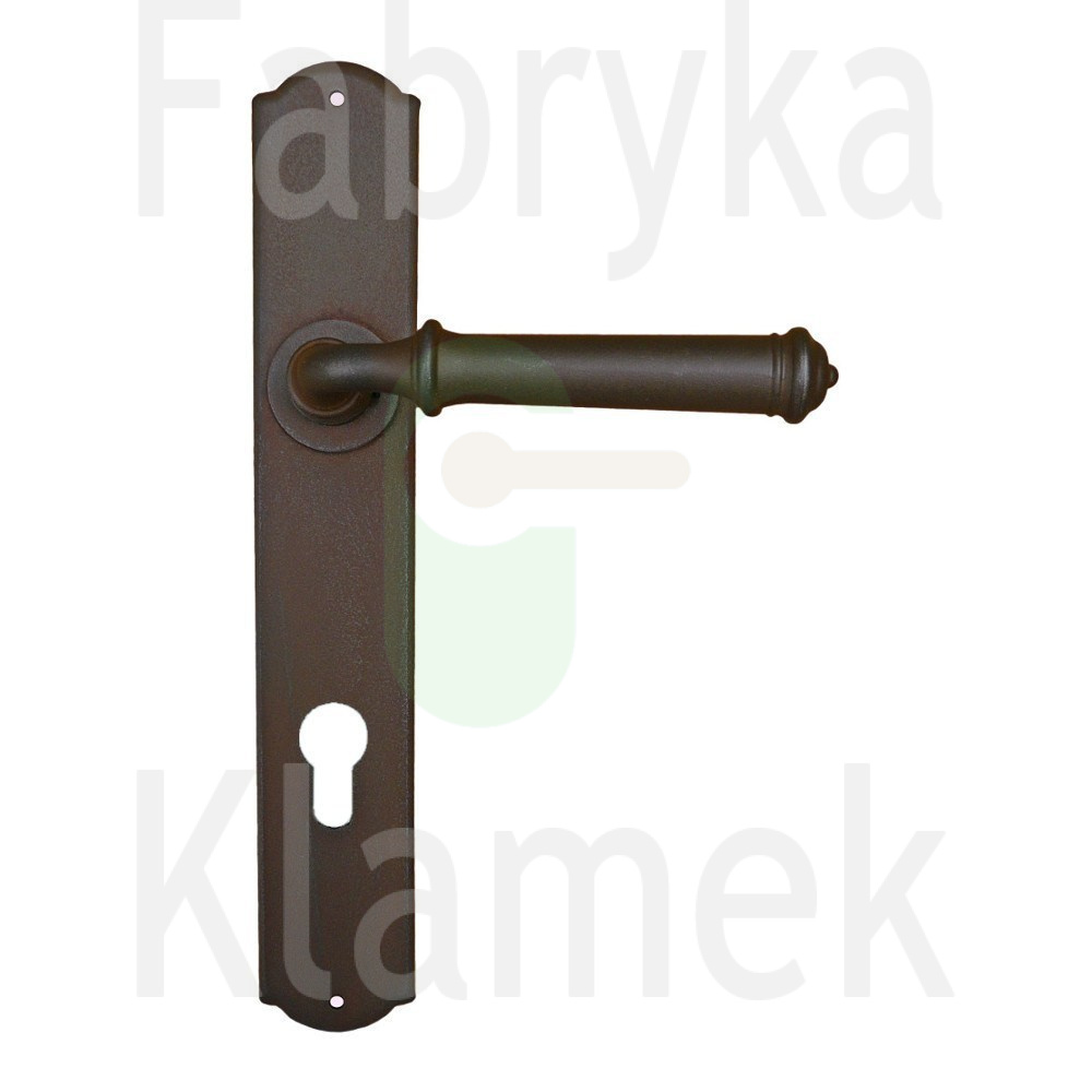 Klamka Tallin 1899 na wkładkę rozstaw 90 mm, kolor rdza starodawna Klamka Tallin 1899 na wkładkę rozstaw 90 mm, kolor rdza starodawna