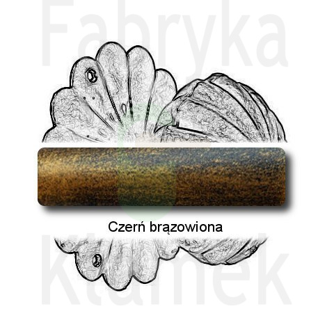 czerń brązowiona czerń brązowiona