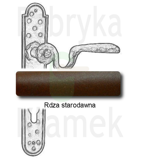 Klamka Ludana 11 na wkładkę rozstaw 92 mm Klamka Ludana 11 na wkładkę rozstaw 92 mm