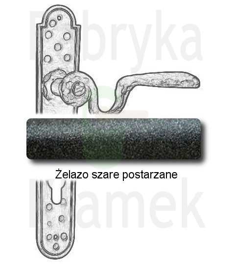 Klamka Ludana 11 na wkładkę rozstaw 92 mm Klamka Ludana 11 na wkładkę rozstaw 92 mm