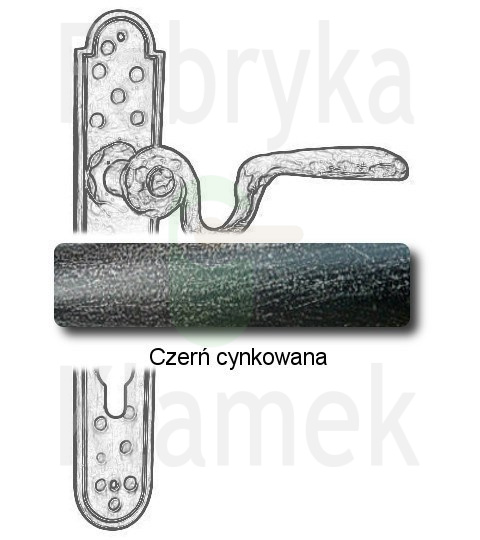 Klamka Ludana 11 na wkładkę rozstaw 92 mm Klamka Ludana 11 na wkładkę rozstaw 92 mm