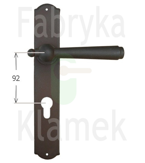 Klamka Monaco 2900 na wkładkę rozstaw 92 mm, kolor rdza starodawna Klamka Monaco 2900 na wkładkę rozstaw 92 mm, kolor rdza starodawna