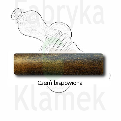 czerń brązowiona czerń brązowiona