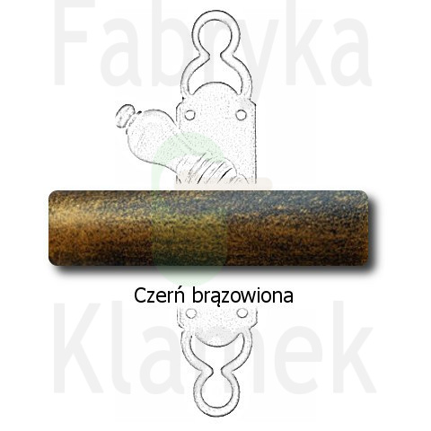 czerń brązowiona czerń brązowiona
