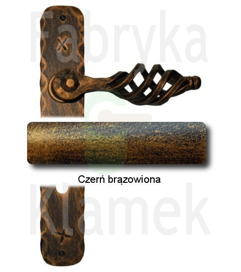 czerń brązowiona czerń brązowiona