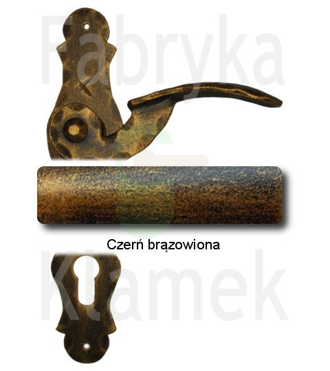 czerń brązowiona czerń brązowiona