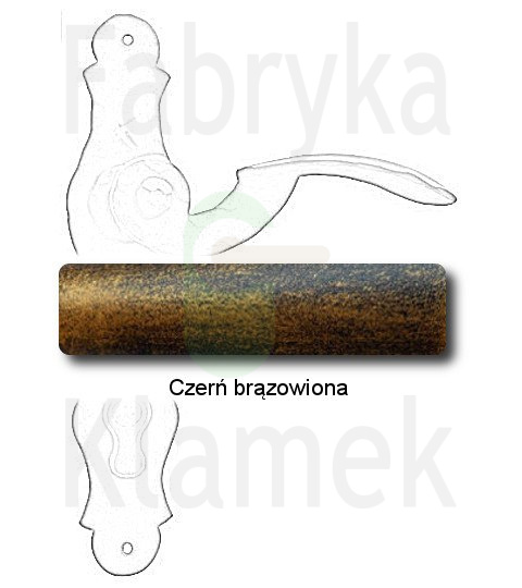 czerń brązowiona czerń brązowiona