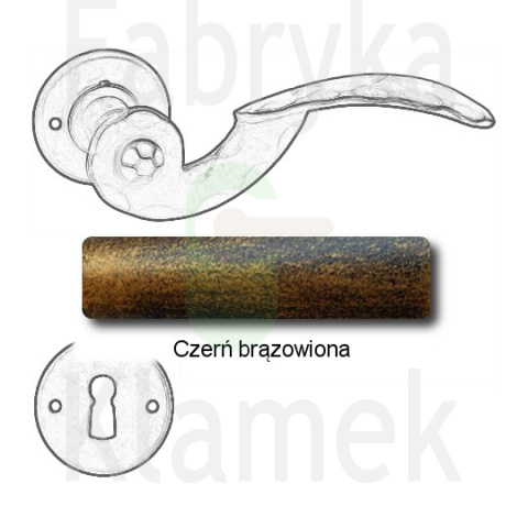 czerń brązowiona czerń brązowiona