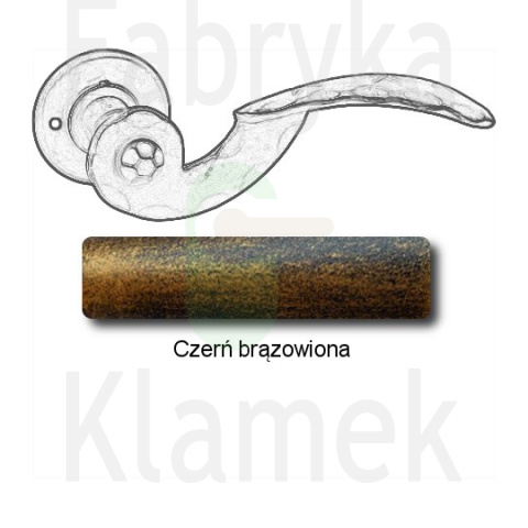 czerń brązowiona czerń brązowiona