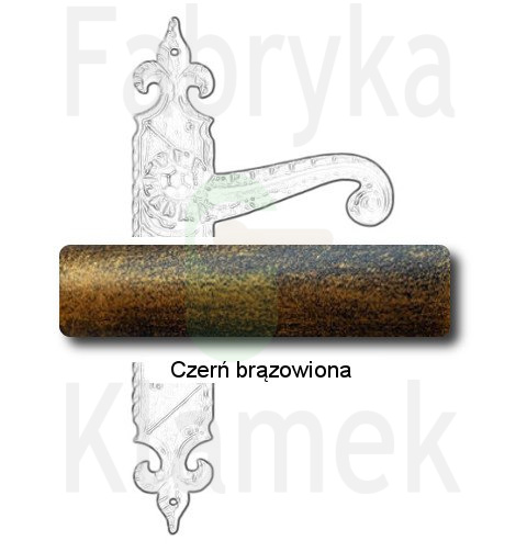 czerń brązowiona czerń brązowiona