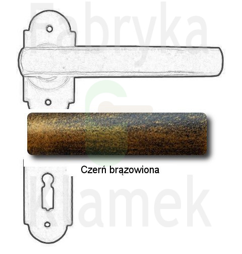 czerń brązowiona czerń brązowiona