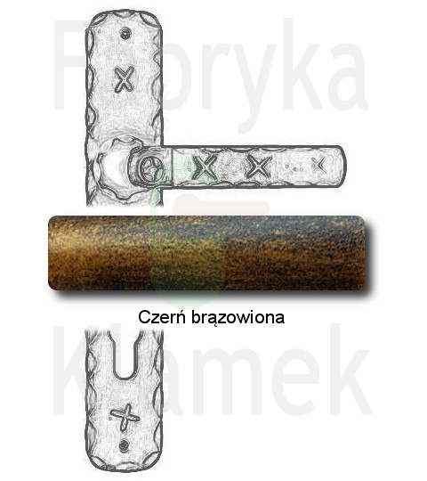 czerń brązowiona czerń brązowiona