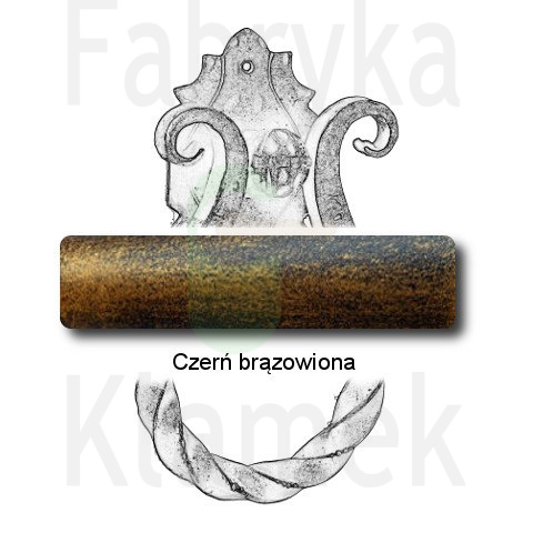 czerń brązowiona czerń brązowiona