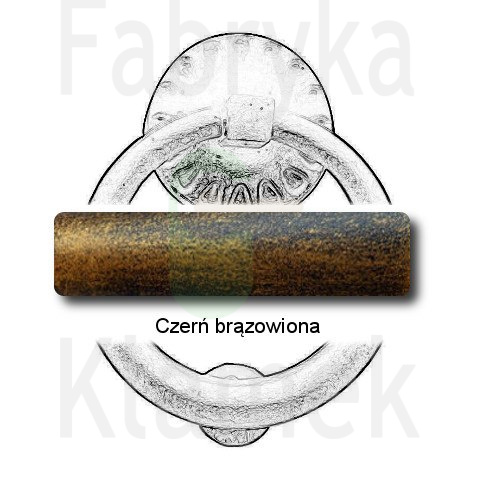 czerń brązowiona czerń brązowiona