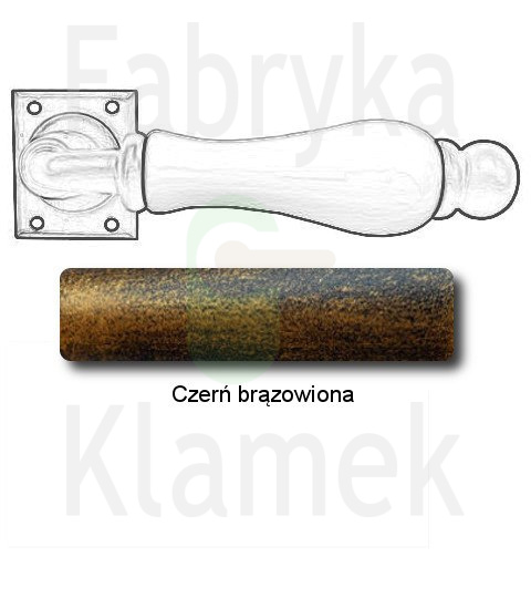 czerń brązowiona czerń brązowiona